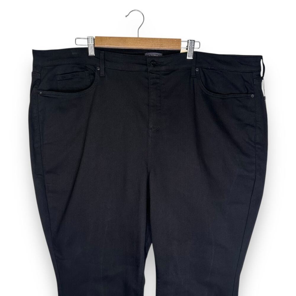 NYDJ NWT Women's Ellison High Rise Straight 31 Inseam Jeans Size 26W Black - Picture 3 of 13